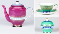 Vibrant Moroccan-Patterned Pottery Image 3