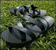 Shoes Made of Old Truck Tires
