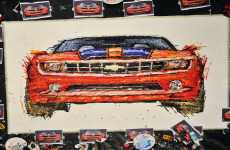 Painting with Remote Control Toy Cars