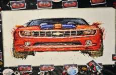 Painting with Remote Control Toy Cars