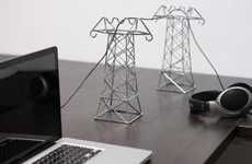Transmission Tower Cord Holders