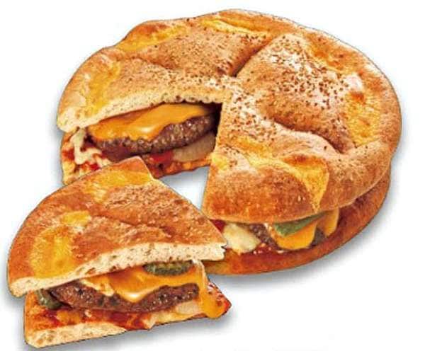 Massive Pizza Burger Hybrids