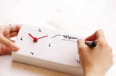 Writable Whiteboard Timepieces