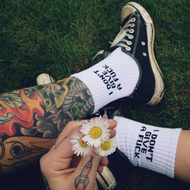 Edgy Apathetic Socks
