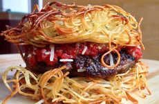 Spaghetti-Themed Burgers