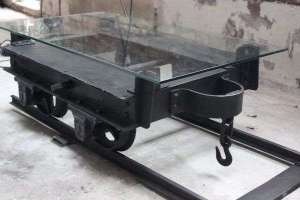 Upcycled Mining Cart Furniture