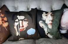 Fragmented Face-Revealing Pillows