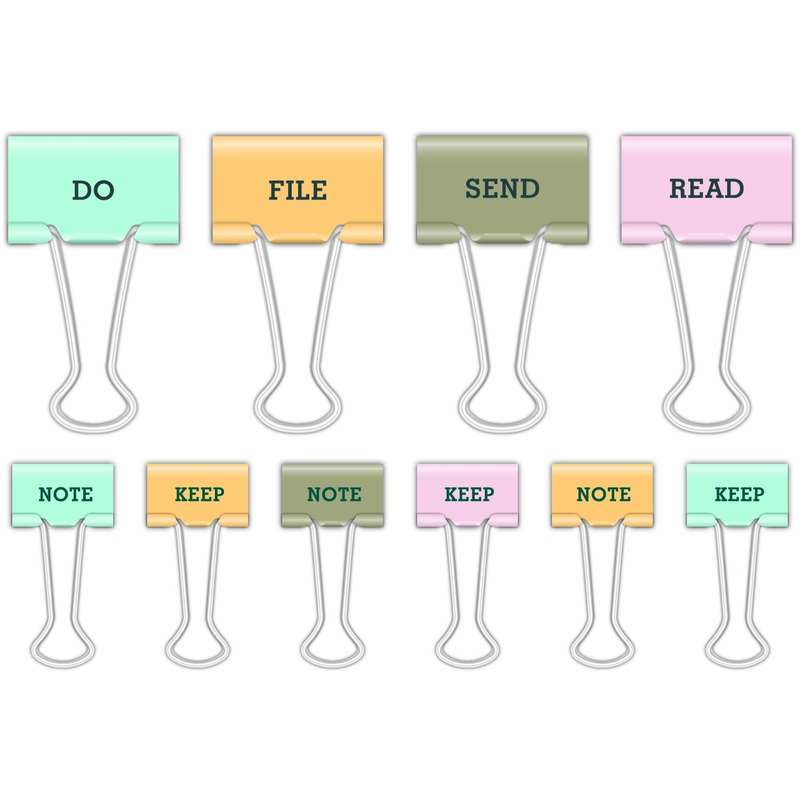 Typographic Organizational Clips