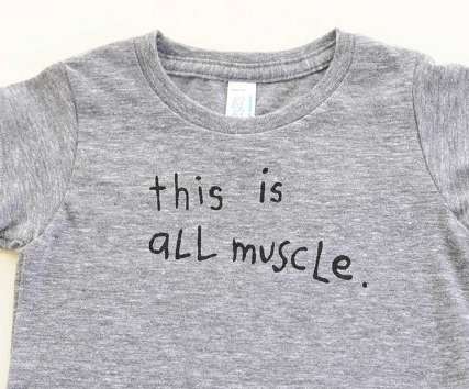 Humorous Muscular Infant Fashion