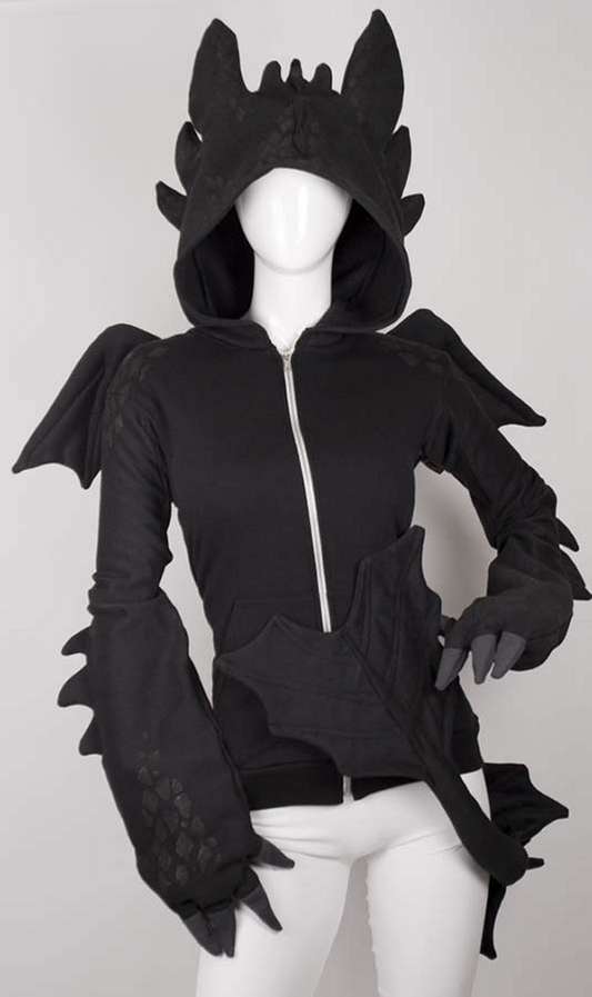 Dragon hoodie with spikes sale