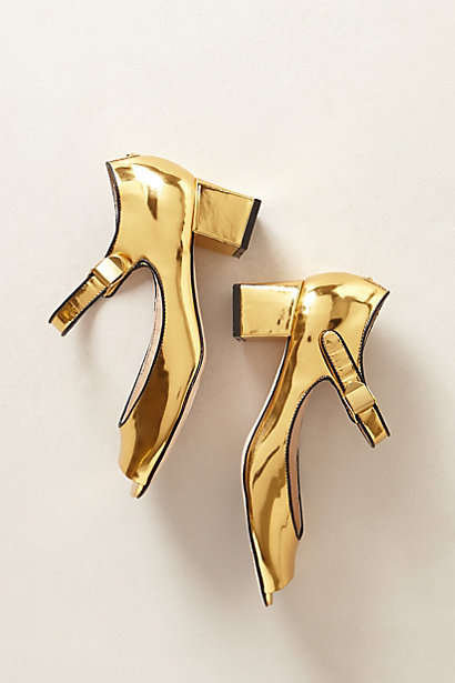 Metallic Iridescence Mary-Janes
