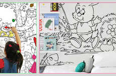 Colorbook-Covered Walls