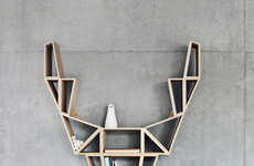 Abstracted Animal Shelving