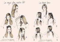 Elegantly Illustrated Hair Tutorials Image 2