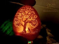 Intricate Illuminated Egg Artwork Image 3