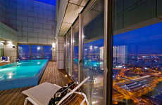 Glimmering Glass Penthouses