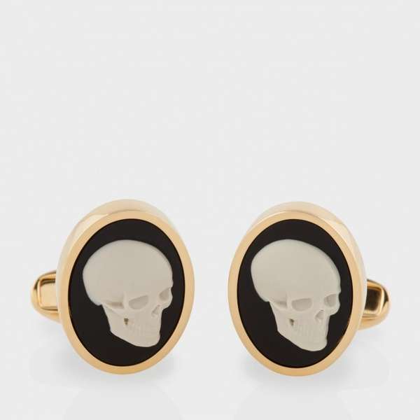 Gold Skeletal Cufflinks