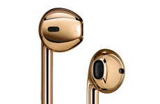 Charitable Gold Earbuds