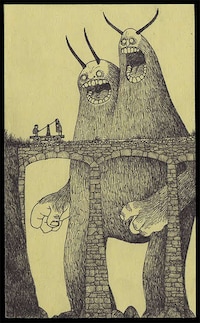 Monstrous Post-It Drawings Image 3