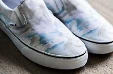 Angelic Cumulous-Printed Footwear