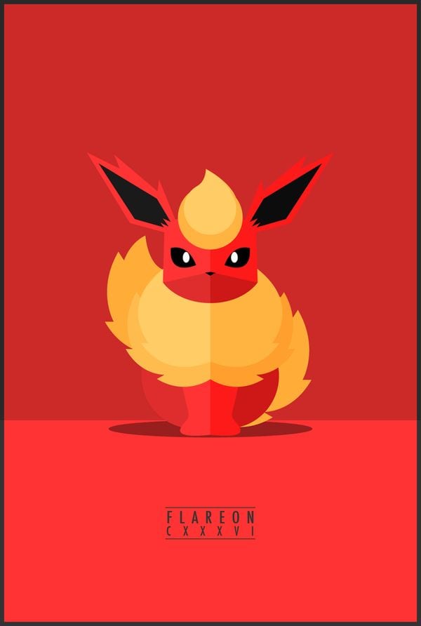 Minimalist Pokemon Illustrations