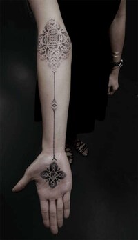 Spiritual Stippling Tattoos Image 6