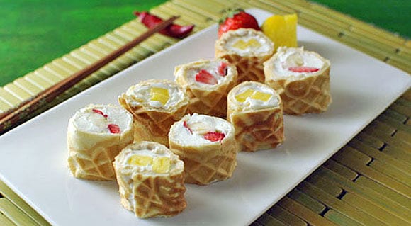 Fusion Dessert Sushi Rolls