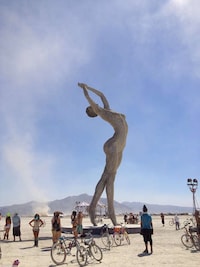 Graceful Giant Female Sculptures Image 4