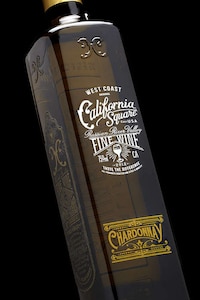 Retro Square Wine Bottles Image 2