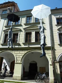 Hovering Cement Sculptures Image 4