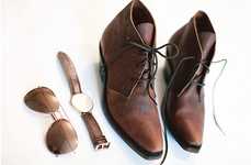 Rugged Leather Lace-Ups