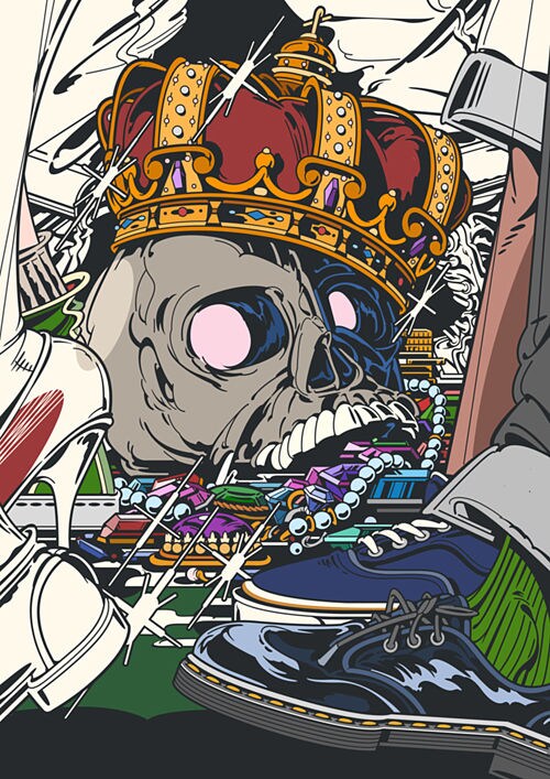 Grisly Anime-Style Illustrations