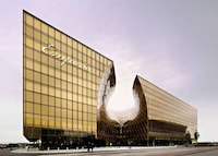 Golden Curved Mall Entrances Image 2