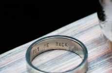 Reminder-Inscripted Wedding Rings