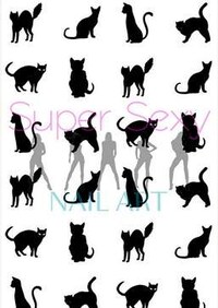 Feline Silhouette Manicures Image 2