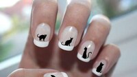Feline Silhouette Manicures Image 3