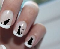 Feline Silhouette Manicures Image 4