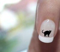 Feline Silhouette Manicures Image 5