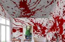 Blood-Splattered Wall Murals