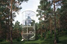 Glass-Encased Tree Houses