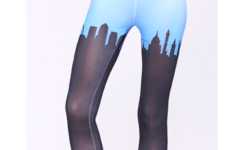 Colorblocked Cityscape Hosiery