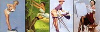 Milk-Splashed Pinup Girls Image 2