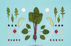 Colorful Geometric Food Posters