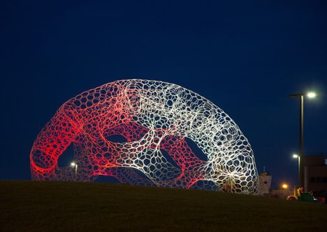 Illuminated Atomic Pavilions