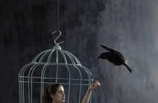 Surreally Suspended Cage Chairs
