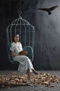 Surreally Suspended Cage Chairs Image 3