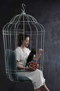 Surreally Suspended Cage Chairs Image 4