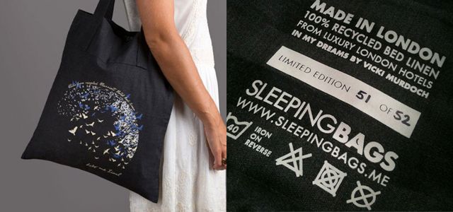 Upcycled Hotel Linen Bags