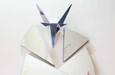 Cracked Origami Reflectors