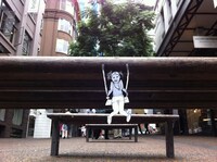 City-Scattered Paper Graffiti Image 4